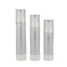 80ml 100ml 120ml low MOQ in stock ready to ship high quality empty basic white airless mist pump plastic bottle